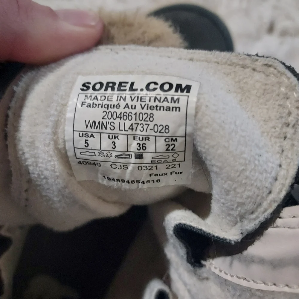 Sorel Explorer Women's II Joan Dual Zip Waterproof Fleece Lined Boots Size 5